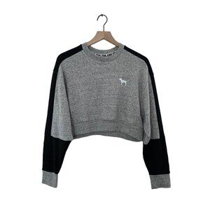 VS Pink Gray Cropped Sweater